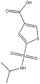 5-(propan-2-ylsulfamoyl)thiophene-3-carboxylic acid,,结构式