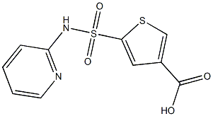 5-(pyridin-2-ylsulfamoyl)thiophene-3-carboxylic acid 化学構造式