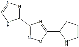 5-(pyrrolidin-2-yl)-3-(4H-1,2,4-triazol-3-yl)-1,2,4-oxadiazole|