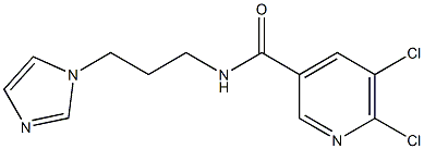 5,6-dichloro-N-[3-(1H-imidazol-1-yl)propyl]pyridine-3-carboxamide
