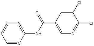 5,6-dichloro-N-pyrimidin-2-ylnicotinamide Structure