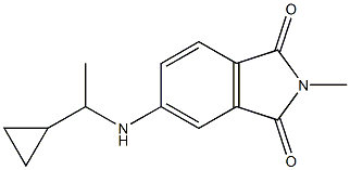 5-[(1-cyclopropylethyl)amino]-2-methyl-2,3-dihydro-1H-isoindole-1,3-dione|