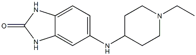 5-[(1-ethylpiperidin-4-yl)amino]-2,3-dihydro-1H-1,3-benzodiazol-2-one Struktur