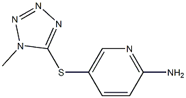 5-[(1-methyl-1H-1,2,3,4-tetrazol-5-yl)sulfanyl]pyridin-2-amine Struktur