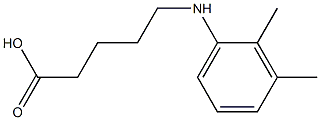 5-[(2,3-dimethylphenyl)amino]pentanoic acid 化学構造式