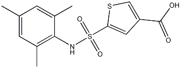 5-[(2,4,6-trimethylphenyl)sulfamoyl]thiophene-3-carboxylic acid