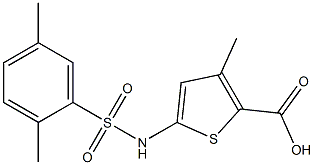  5-[(2,5-dimethylbenzene)sulfonamido]-3-methylthiophene-2-carboxylic acid