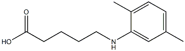 5-[(2,5-dimethylphenyl)amino]pentanoic acid 结构式