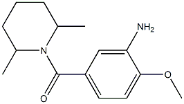 5-[(2,6-dimethylpiperidin-1-yl)carbonyl]-2-methoxyaniline,,结构式