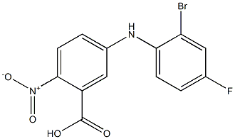  5-[(2-bromo-4-fluorophenyl)amino]-2-nitrobenzoic acid