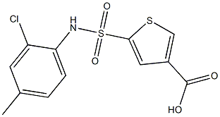 5-[(2-chloro-4-methylphenyl)sulfamoyl]thiophene-3-carboxylic acid