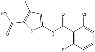 5-[(2-chloro-6-fluorobenzene)amido]-3-methylthiophene-2-carboxylic acid