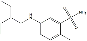 5-[(2-ethylbutyl)amino]-2-methylbenzene-1-sulfonamide Structure