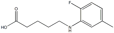 5-[(2-fluoro-5-methylphenyl)amino]pentanoic acid Structure