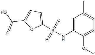 5-[(2-methoxy-5-methylphenyl)sulfamoyl]furan-2-carboxylic acid
