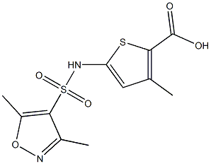 5-[(3,5-dimethyl-1,2-oxazole-4-)sulfonamido]-3-methylthiophene-2-carboxylic acid