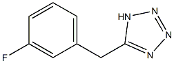 5-[(3-fluorophenyl)methyl]-1H-1,2,3,4-tetrazole Struktur