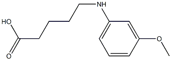 5-[(3-methoxyphenyl)amino]pentanoic acid Struktur