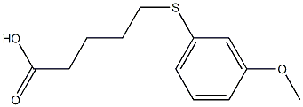 5-[(3-methoxyphenyl)sulfanyl]pentanoic acid