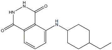 5-[(4-ethylcyclohexyl)amino]-1,2,3,4-tetrahydrophthalazine-1,4-dione Structure