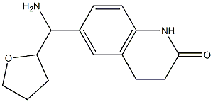 6-[amino(oxolan-2-yl)methyl]-1,2,3,4-tetrahydroquinolin-2-one Struktur