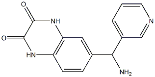 6-[amino(pyridin-3-yl)methyl]-1,2,3,4-tetrahydroquinoxaline-2,3-dione Structure