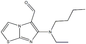 6-[butyl(ethyl)amino]imidazo[2,1-b][1,3]thiazole-5-carbaldehyde 结构式