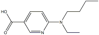 6-[butyl(ethyl)amino]pyridine-3-carboxylic acid Structure