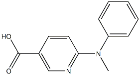6-[methyl(phenyl)amino]nicotinic acid Structure