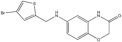 6-{[(4-bromothiophen-2-yl)methyl]amino}-3,4-dihydro-2H-1,4-benzoxazin-3-one Structure