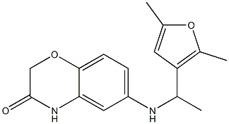 6-{[1-(2,5-dimethylfuran-3-yl)ethyl]amino}-3,4-dihydro-2H-1,4-benzoxazin-3-one|