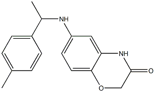 6-{[1-(4-methylphenyl)ethyl]amino}-3,4-dihydro-2H-1,4-benzoxazin-3-one Structure