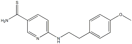 6-{[2-(4-methoxyphenyl)ethyl]amino}pyridine-3-carbothioamide Structure