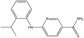 6-{[2-(propan-2-yl)phenyl]amino}pyridine-3-carbothioamide