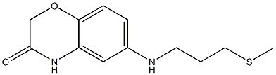 6-{[3-(methylsulfanyl)propyl]amino}-3,4-dihydro-2H-1,4-benzoxazin-3-one|