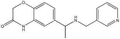 6-{1-[(pyridin-3-ylmethyl)amino]ethyl}-3,4-dihydro-2H-1,4-benzoxazin-3-one