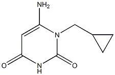 6-amino-1-(cyclopropylmethyl)-1,2,3,4-tetrahydropyrimidine-2,4-dione Structure