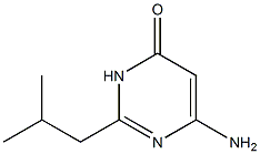 6-amino-2-(2-methylpropyl)-3,4-dihydropyrimidin-4-one,,结构式