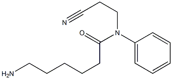 6-amino-N-(2-cyanoethyl)-N-phenylhexanamide Structure