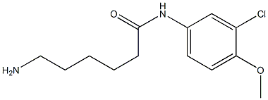 6-amino-N-(3-chloro-4-methoxyphenyl)hexanamide Structure