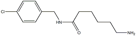 6-amino-N-[(4-chlorophenyl)methyl]hexanamide 化学構造式