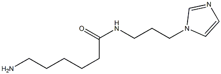 6-amino-N-[3-(1H-imidazol-1-yl)propyl]hexanamide,,结构式