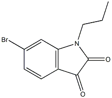 6-bromo-1-propyl-2,3-dihydro-1H-indole-2,3-dione,,结构式