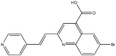 6-bromo-2-[(E)-2-pyridin-4-ylvinyl]quinoline-4-carboxylic acid