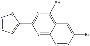 6-bromo-2-thien-2-ylquinazoline-4-thiol Structure