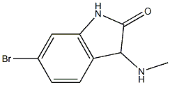 6-bromo-3-(methylamino)-2,3-dihydro-1H-indol-2-one Structure