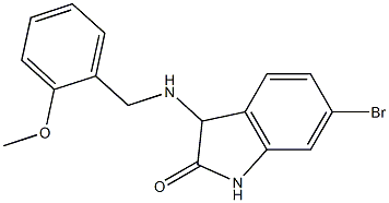 6-bromo-3-{[(2-methoxyphenyl)methyl]amino}-2,3-dihydro-1H-indol-2-one Structure