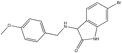 6-bromo-3-{[(4-methoxyphenyl)methyl]amino}-2,3-dihydro-1H-indol-2-one Structure