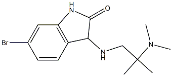 6-bromo-3-{[2-(dimethylamino)-2-methylpropyl]amino}-2,3-dihydro-1H-indol-2-one Structure