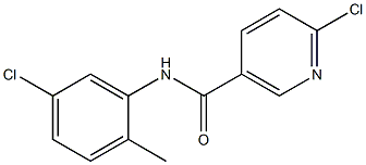 6-chloro-N-(5-chloro-2-methylphenyl)nicotinamide Structure